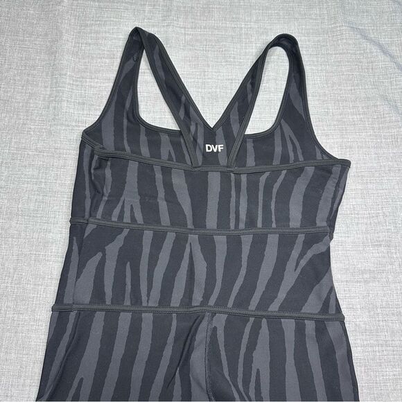 DVF for Target Racerback Active Jumpsuit Leotard Zebra Print Size M - Picture 8 of 9